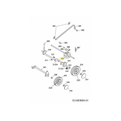 ingranaggio frizione 2.53 BA 1082051 ORIGINALE MTD