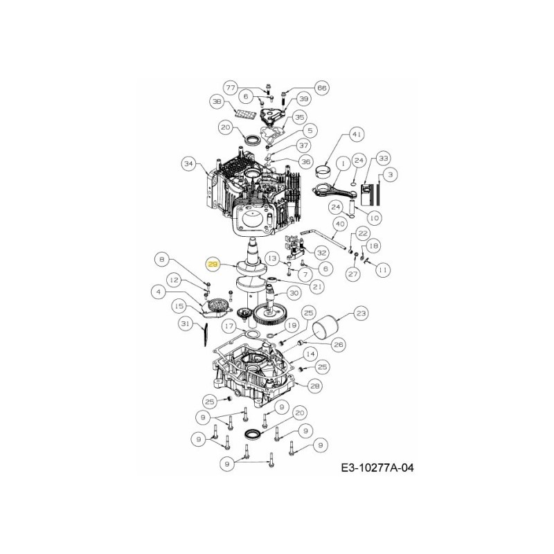 CRAUKSHAFT 751-15366 ORIGINAL MTD