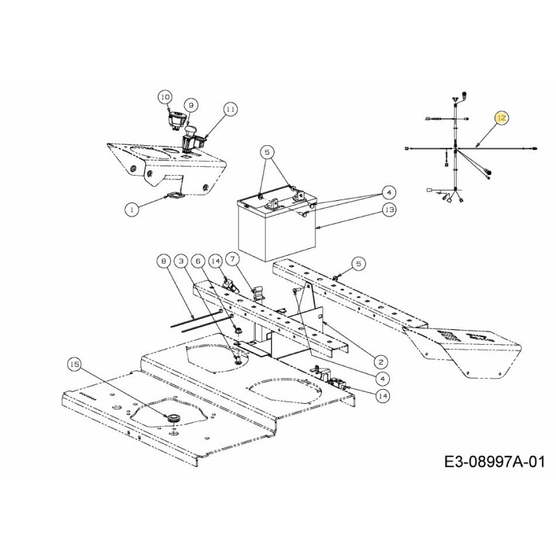 WIRE HARNESS 725-06162 ORIGINAL MTD