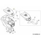 Motorhaubenmontage:Oberteil G-Stil:Rot 631-05079 Original MTD