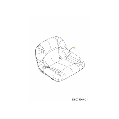 SEDILE 3400 SCHIENALE MEDIO NERO CON OPS 757-04081 ORIGINALE MTD | Newgardenstore.eu