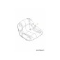 SEAT:3400:MED BACK:BLACK:w/OPS 757-04081 ORIGINAL MTD
