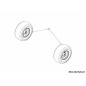 RUOTA ANTERIORE ROTANTE 634-07284637 ORIGINALE MTD