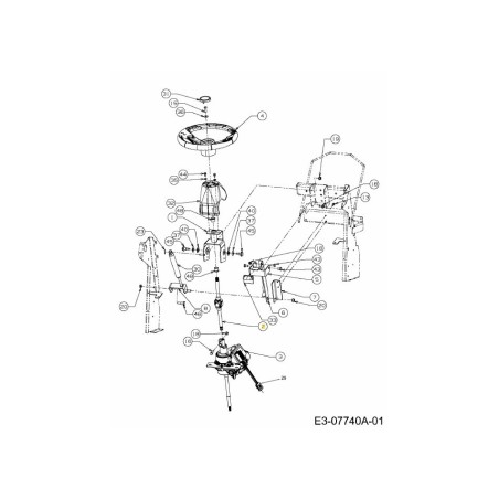 BARRA DE DIRECCIÓN 617-04096A ORIGINAL MTD | Newgardenstore.eu