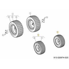 WHL:C0MPL:16X6.5X8:SQ SH PLST 634-05180A-S ORIGINAL MTD | Newgardenstore.eu