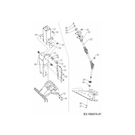 ARBRE DE DIRECTION CPL. 717-05424 ORIGINAL MTD | Newgardenstore.eu