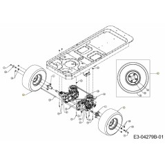 JANTE COMPLÈTE 18.0X8.5-8 634-04293 ORIGINALE MTD