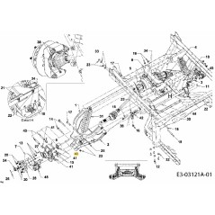 BLOCK ASSY-OUTPUT BEARING 741-04166 ORIGINAL MTD