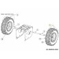 WHL COMPL 16x4.8x8 LH X-TRAC 634-04145717 ORIGINALE MTD