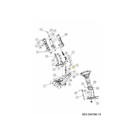 ARBRE DE DIRECTION CPL. 738-07315 ORIGINAL MTD | Newgardenstore.eu