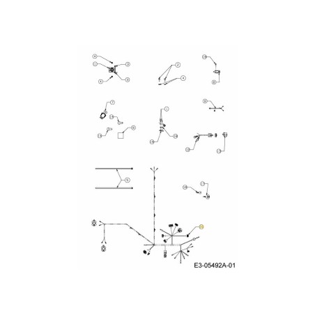 WIRE HARNESS 725-04375A ORIGINAL MTD | Newgardenstore.eu