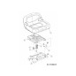 SEAT LOW BACK BLACK 757-05230 ORIGINAL MTD SEAT LOW BACK BLACK 757-05230 ORIGINAL MTD