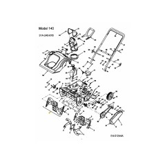 Schneckenförderer komplett 21" 684-04027A Original montiert