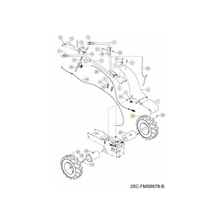 WHEEL CPL. LEFT 092.61.471 ORIGINAL MTD | Newgardenstore.eu