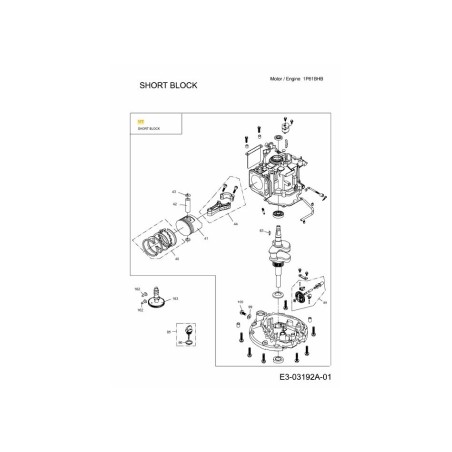 BLOCCO CORTO 751-12682 ORIGINALE MTD | Newgardenstore.eu