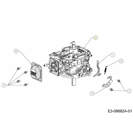 SHORT BLOCK 651-05410 ORIGINAL MTD | Newgardenstore.eu