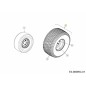 RUOTA COMPLETA 20X10-8 634-07244637 ORIGINALE MTD RUOTA COMPLETA 20X10-8 634-07244637 ORIGINALE MTD