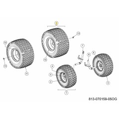 MOZZO OFFSET ASM WHL COMP 18x9.5 734-04523AOG ORIGINALE MTD