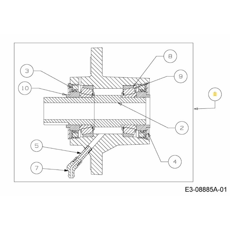 SPINDLE ASM PULLEY 618-05132 ORIGINAL MTD
