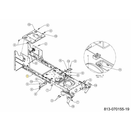 TELAIO ASM HYDRO RD 683-04681G-S ORIGINALE MTD | Newgardenstore.eu