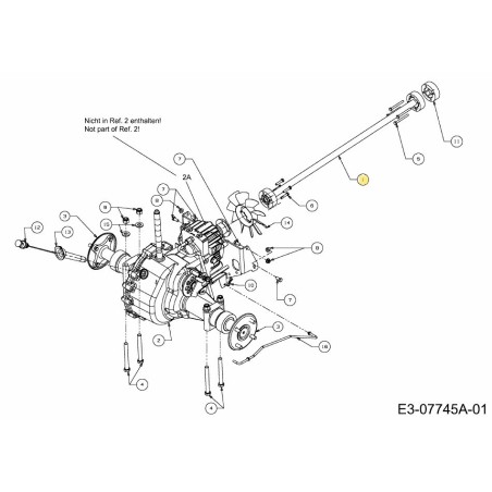 TRASMISSIONE ASM CON ALBERO 618-04993 ORIGINALE MTD | Newgardenstore.eu