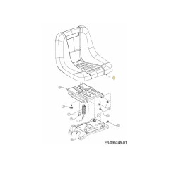 SEAT MEDIUM BACK 757-05069 ORIGINAL MTD | Newgardenstore.eu