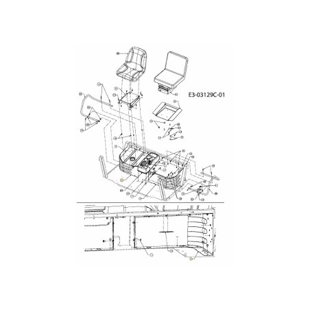 BOX ASM SEAT RH 607-04223C-S ORIGINAL MTD | Newgardenstore.eu