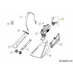 KIT MOTORE SOFFIATORE/ASPIRATORE 40V 753-10670 ORIGINALE MTD | Newgardenstore.eu
