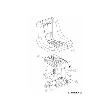 SIÈGE DOSSIER MOYEN 757-05064 ORIGINAL MTD | Newgardenstore.eu