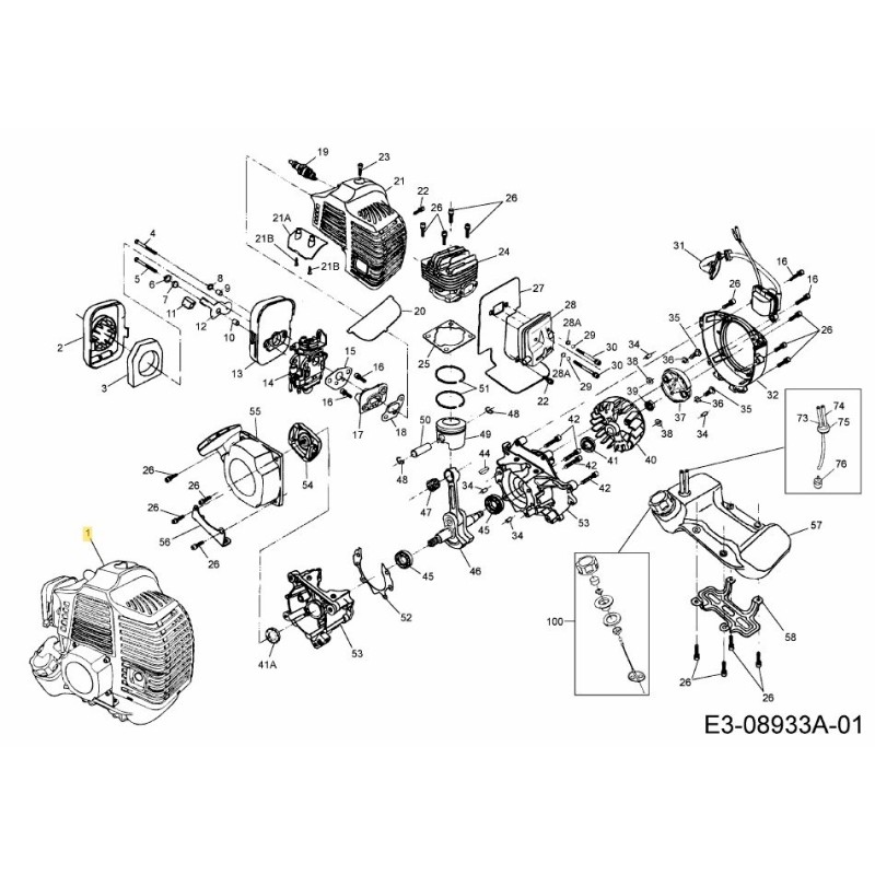 ENGINE CPL. 092.63.723 ORIGINAL MTD