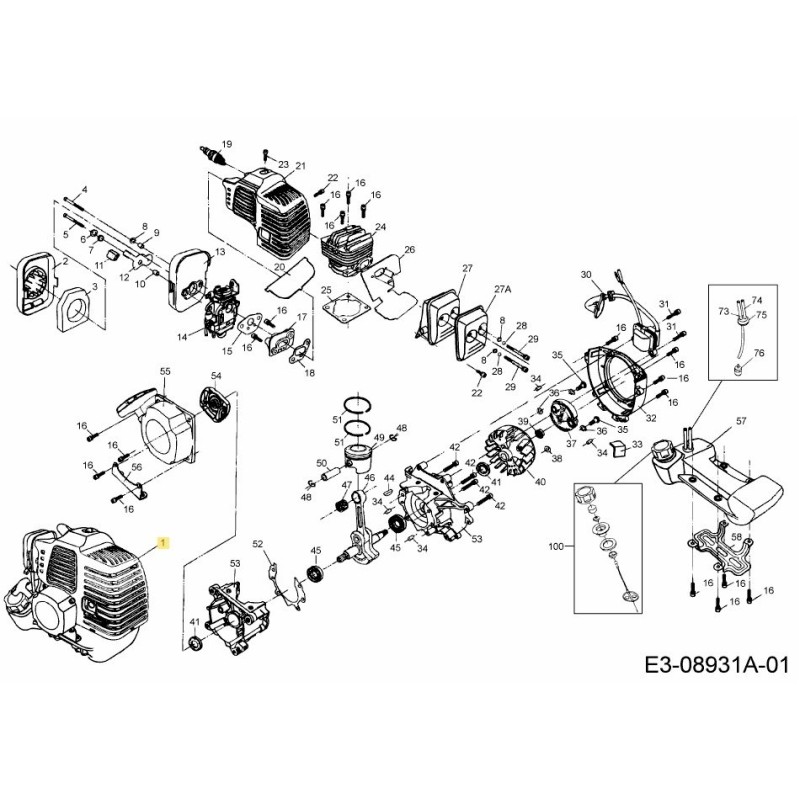 MOTEUR CPL. 092.63.560 MTD D'ORIGINE
