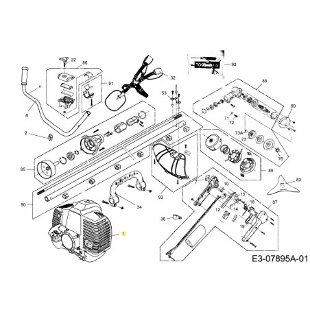 MOTOR CC743 CPL. 092.63.035 ORIGINAL MTD | Newgardenstore.eu