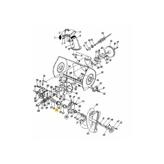 GEAR-WORM-LH DBL THD 717-1425 ORIGINAL MTD
