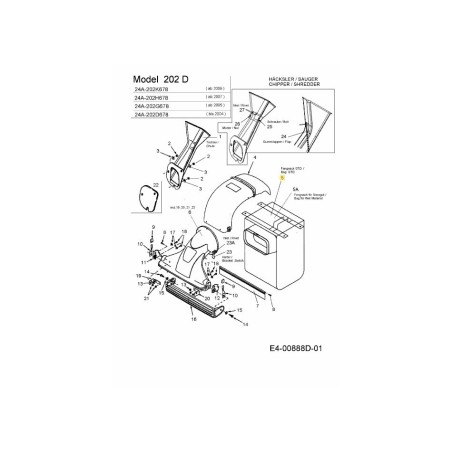 BAG-3 BUSHEL BLACK 200 SERIES 764-04001 ORIGINAL MTD | Newgardenstore.eu