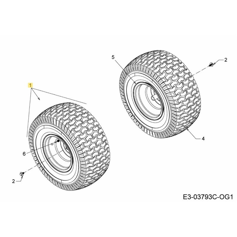 WHL COMP 20.0x8.0x8.0 SQ SH 634-0104-G ORIGINALE MTD
