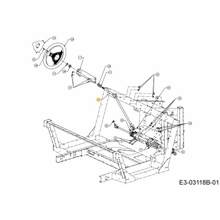 Wellenlenkung 5/6/7000SER 717-04200 Original MTD | Newgardenstore.eu