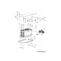 COUVERCLE DE BATTERIE 683-05834 ORIGINAL MTD | Newgardenstore.eu