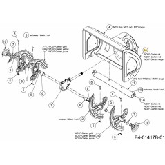 ALLOGGIAMENTO DELLA COCLEA 684-04166AWR ORIGINALE MTD | Newgardenstore.eu