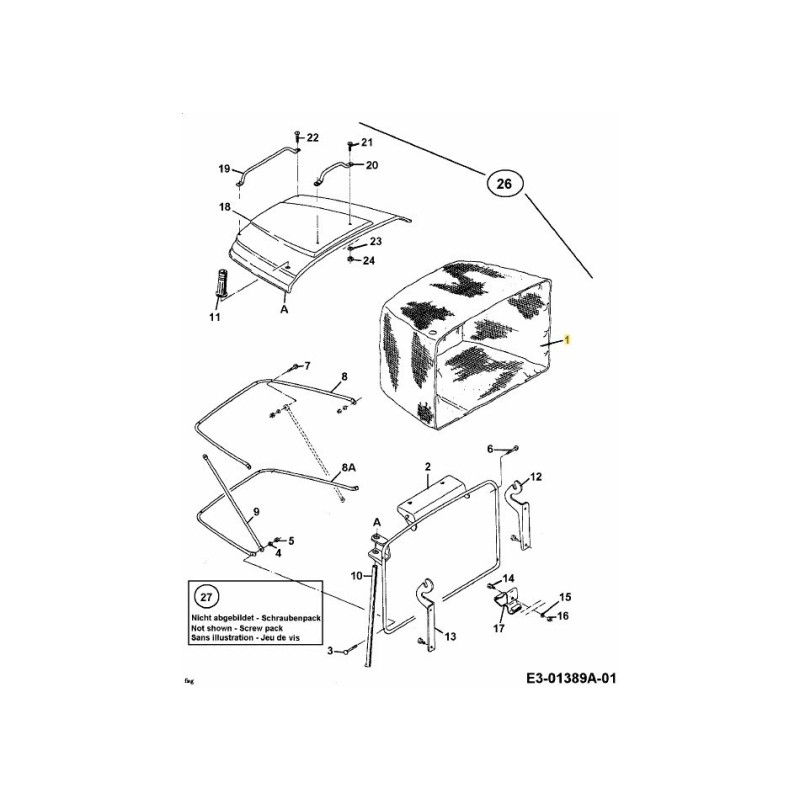 SACCO DI ERBA IN CARTA VEGETALE 664-0125A ORIGINALE MTD