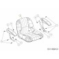 SEDILE SCHIENALE ALTO NERO OPS 757-05240 ORIGINALE MTD