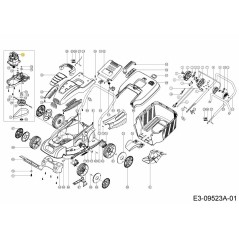 ELECTRIC MOTOR COMPLETE. 092.64.536 ORIGINAL MTD | Newgardenstore.eu
