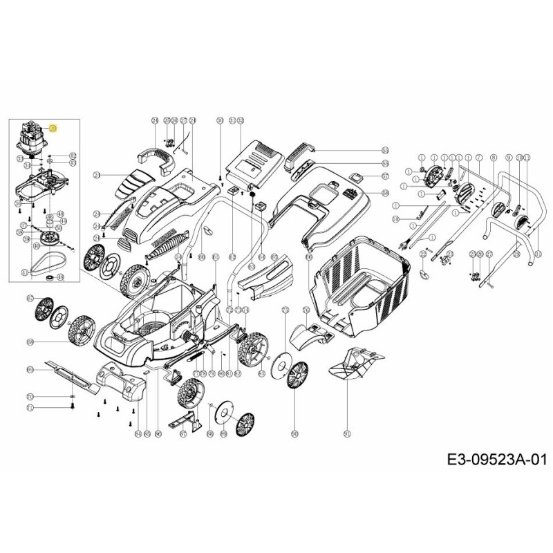 ELECTRIC MOTOR COMPLETE. 092.64.536 ORIGINAL MTD