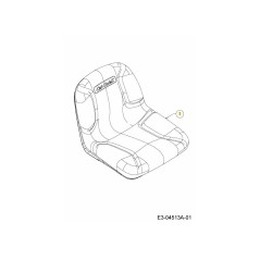 SEDILE SCHIENALE ALTO CUB con OPS 757-04091 ORIGINALE MTD | Newgardenstore.eu