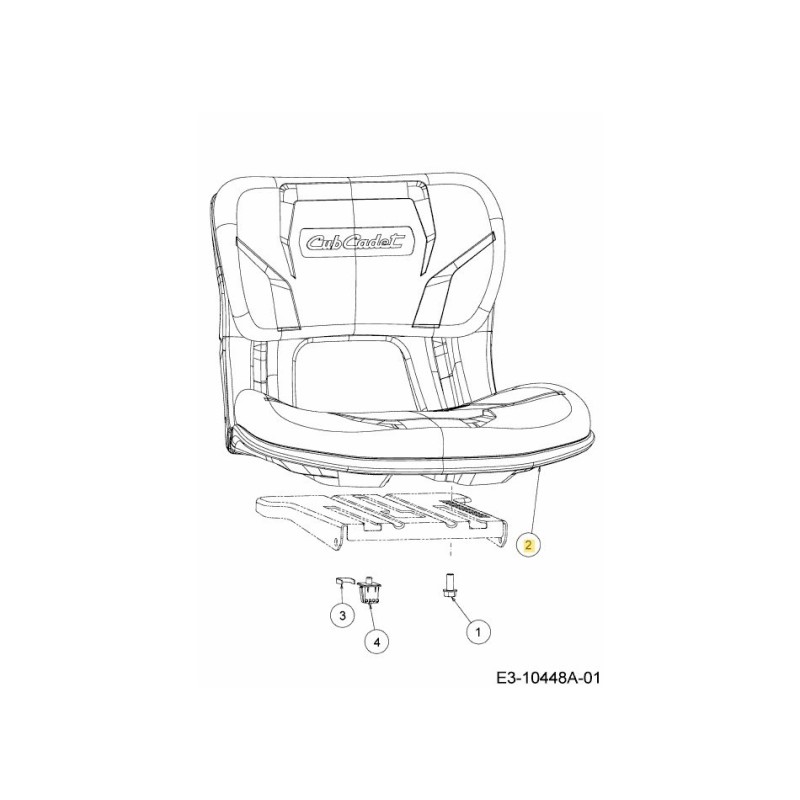 ASIENTO RESPALDO ALTO 757-05075 ORIGINAL MTD