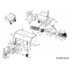 ATTREZZATURA SPAZZATRICE 617-05028 ORIGINALE MTD | Newgardenstore.eu