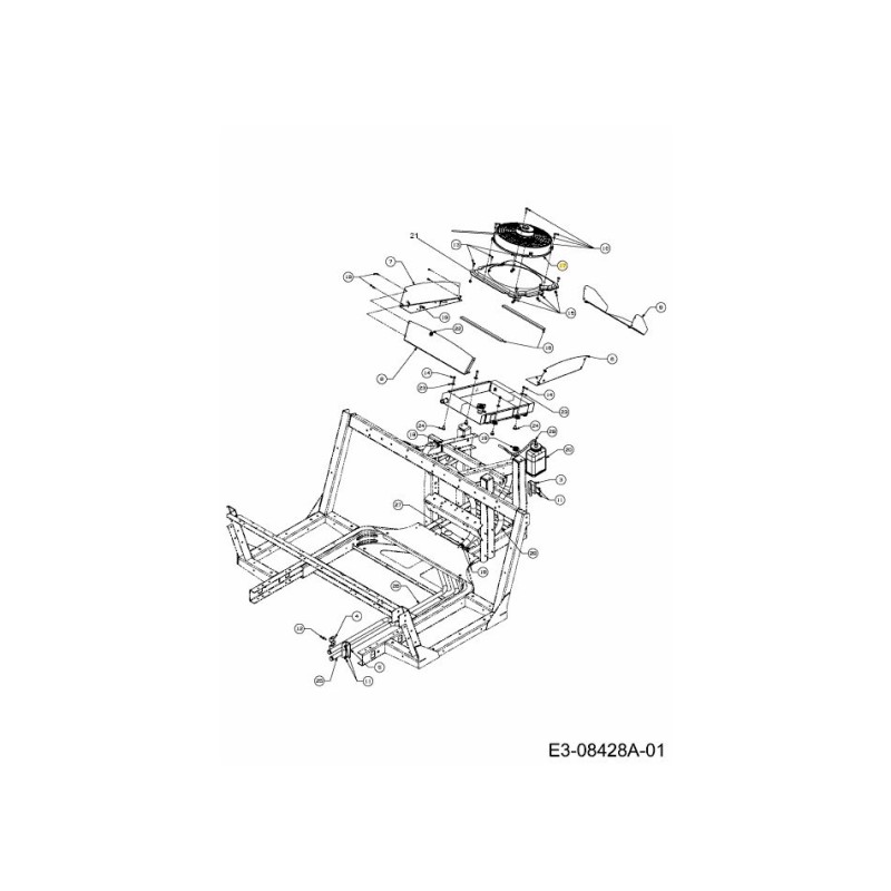 VENTILADOR ELÉCTRICO 12V 725-04766 ORIGINAL MTD