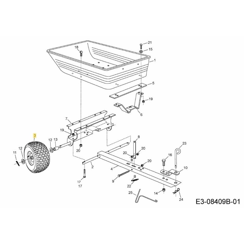 WHEEL AF-48906 ORIGINAL MTD WHEEL AF-48906 ORIGINAL MTD