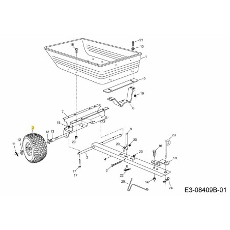 WHEEL AF-48906 ORIGINAL MTD | Newgardenstore.eu