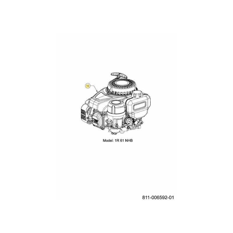 MOTORE ZS 132cc VS EU 752Z1R61NHB ORIGINALE MTD