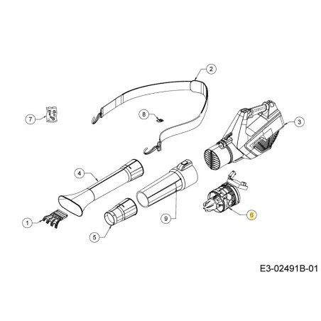MOTOR COMPLETO 753-10550 ORIGINAL MTD | Newgardenstore.eu